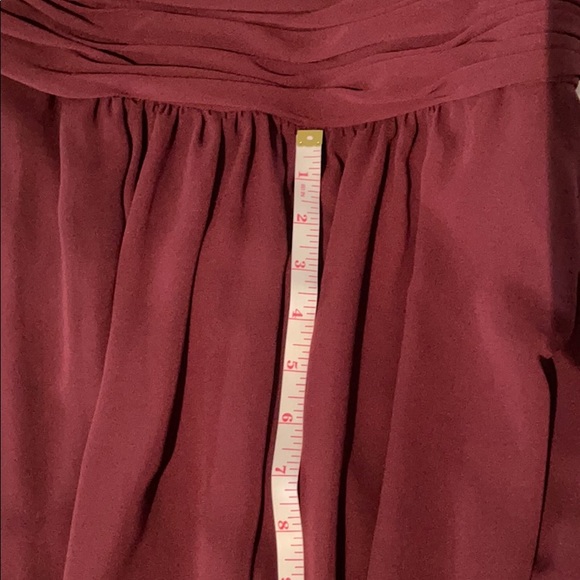 Mori Lee Bridesmaid Dress Cabernet Style 21664 - Picture 4 of 12